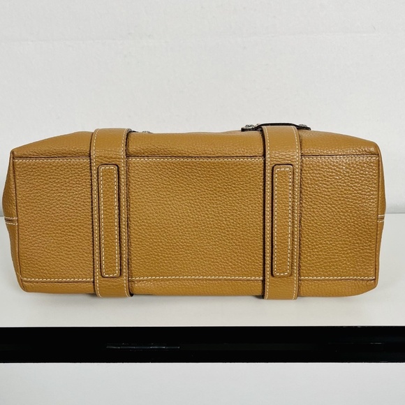 Brighton Large Shoulder Bag Tan Latte Leather D244752 with Charm - Immaculate! - Picture 6 of 14